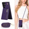 Portemonnee met Rits Crossbody Lanyard Hoesje Voor Samsung Galaxy S24 S25 Ultra S22 S21 Note20 S20 S23 Plus 5G Standaard Kaartsleuf Hoes