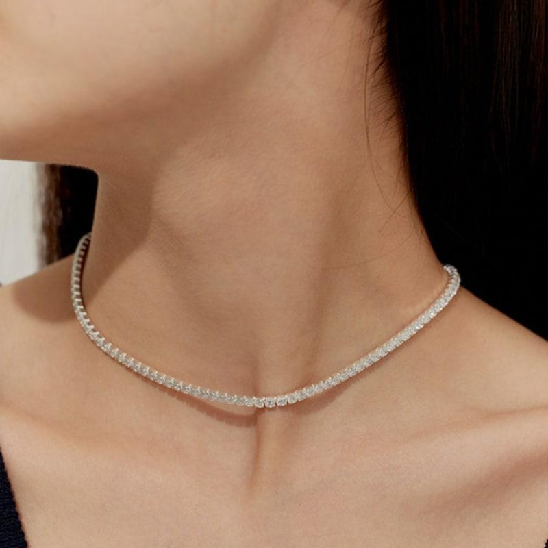 murmur [925silver]Simple tennis necklace