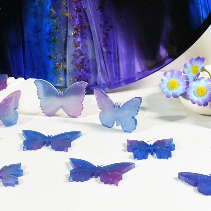 Sturdy Silicone Butterfly Pendant Resin Molds Perfect For Crafting Individualized Jewelry Such As Earrings And Necklaces
