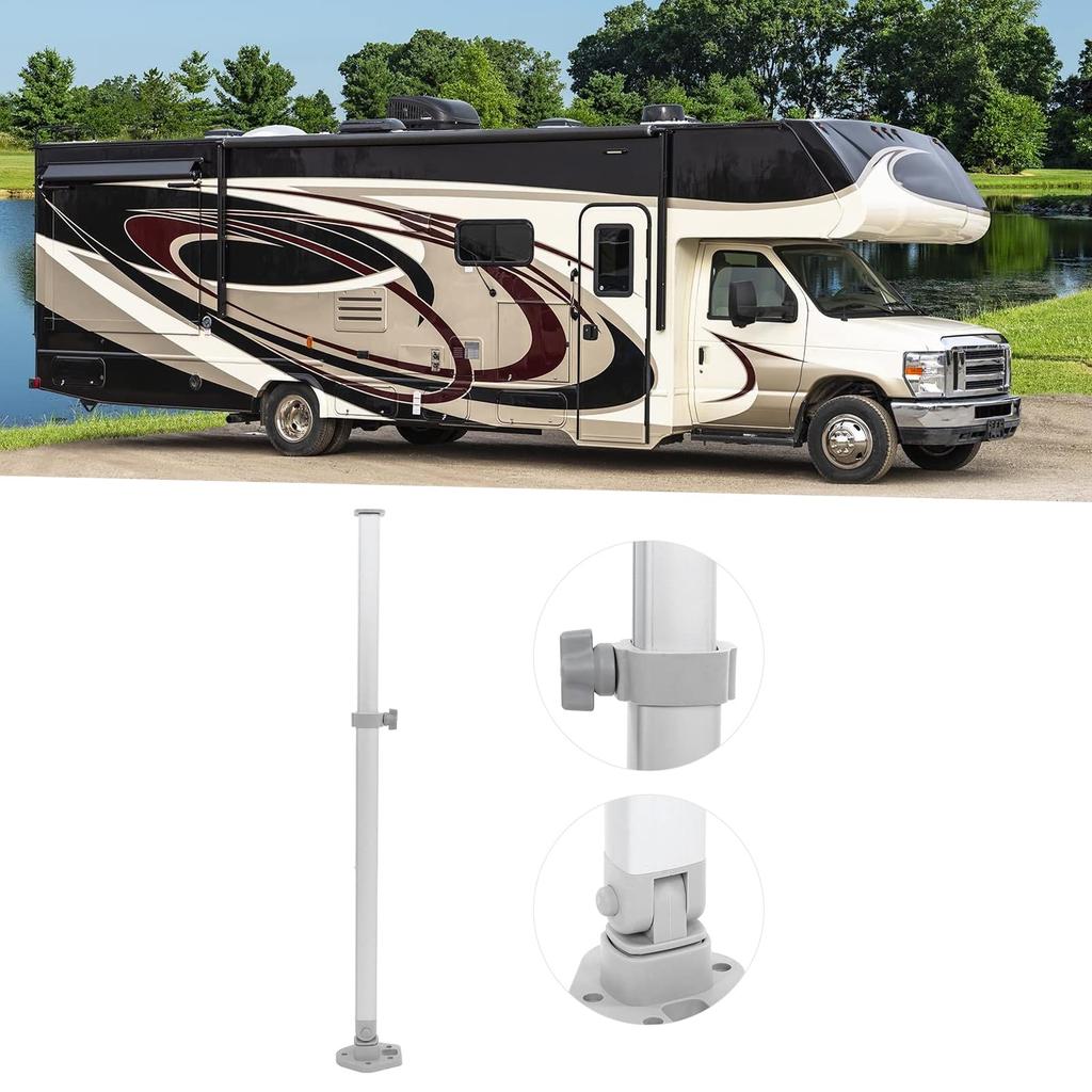 Zerodis Height Adjustable Table Legs for RV Removable Table Support with Height Adjustment 510-760mm Caravans, 2-Step