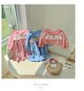 Princess Cartoon Embroidered Plaid Dress with Lotus Leaf Collar for Girls - Autumn 2026 Collection