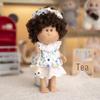 24cm Mia Potato Doll with Balloon Skirt Outfit - Four-Piece Silicone Figure Toy Set