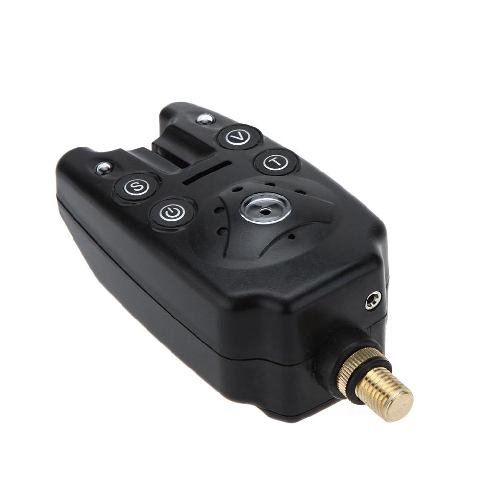 2 LEDs Water Resistant Adjustable Tone Volume Sensitivity Sound Alert Fishing Bite Alarm for Fishing Rod