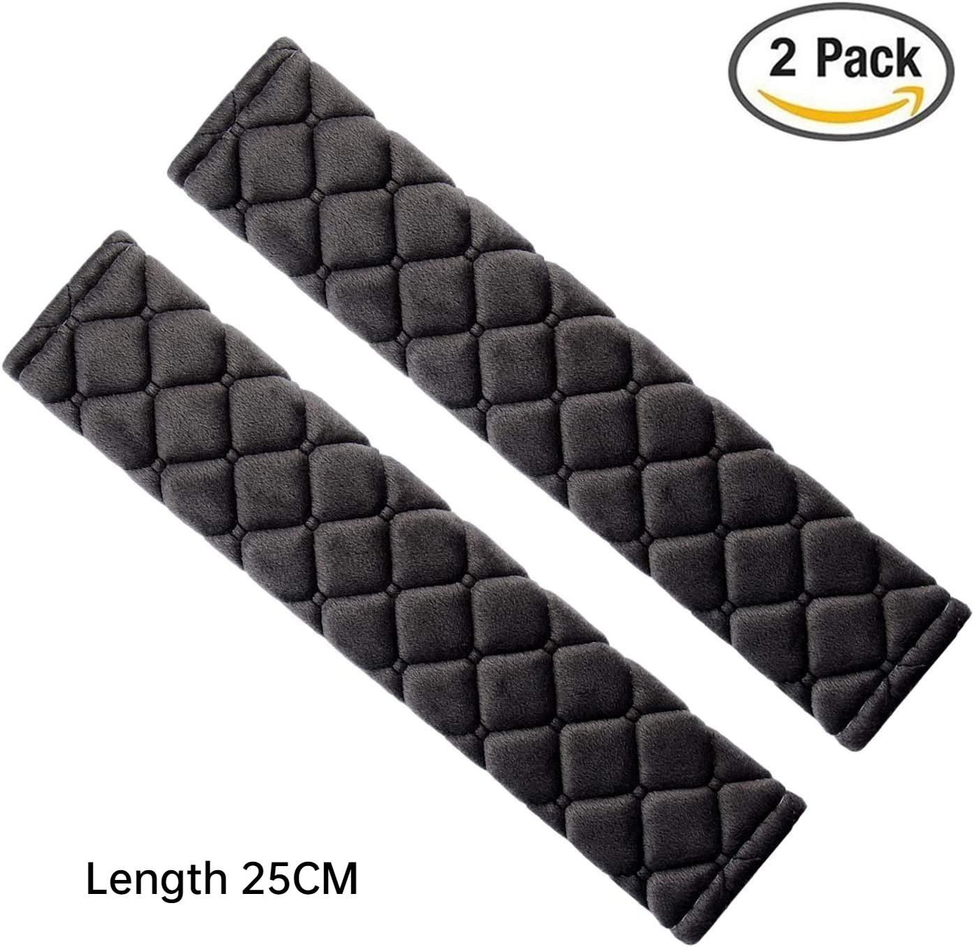 

2pcs Car Accessories 25/35cm Seat Belt Cover Velvet Comfort Safety Belt Shoulder Pad Protection Padding Truck Auto Interior