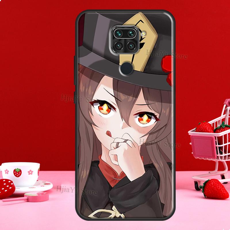 Hu Tao Genshin Impact Case For Xiaomi Redmi Note 11 10 9 8 12 Pro Plus 12S 11S 10S Cover For Redmi 12C 10C 10A 9C