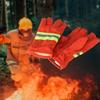 Heat Resistant Firefighter Training Gloves Thicken Fire Resistant Gloves  Emergency Rescue