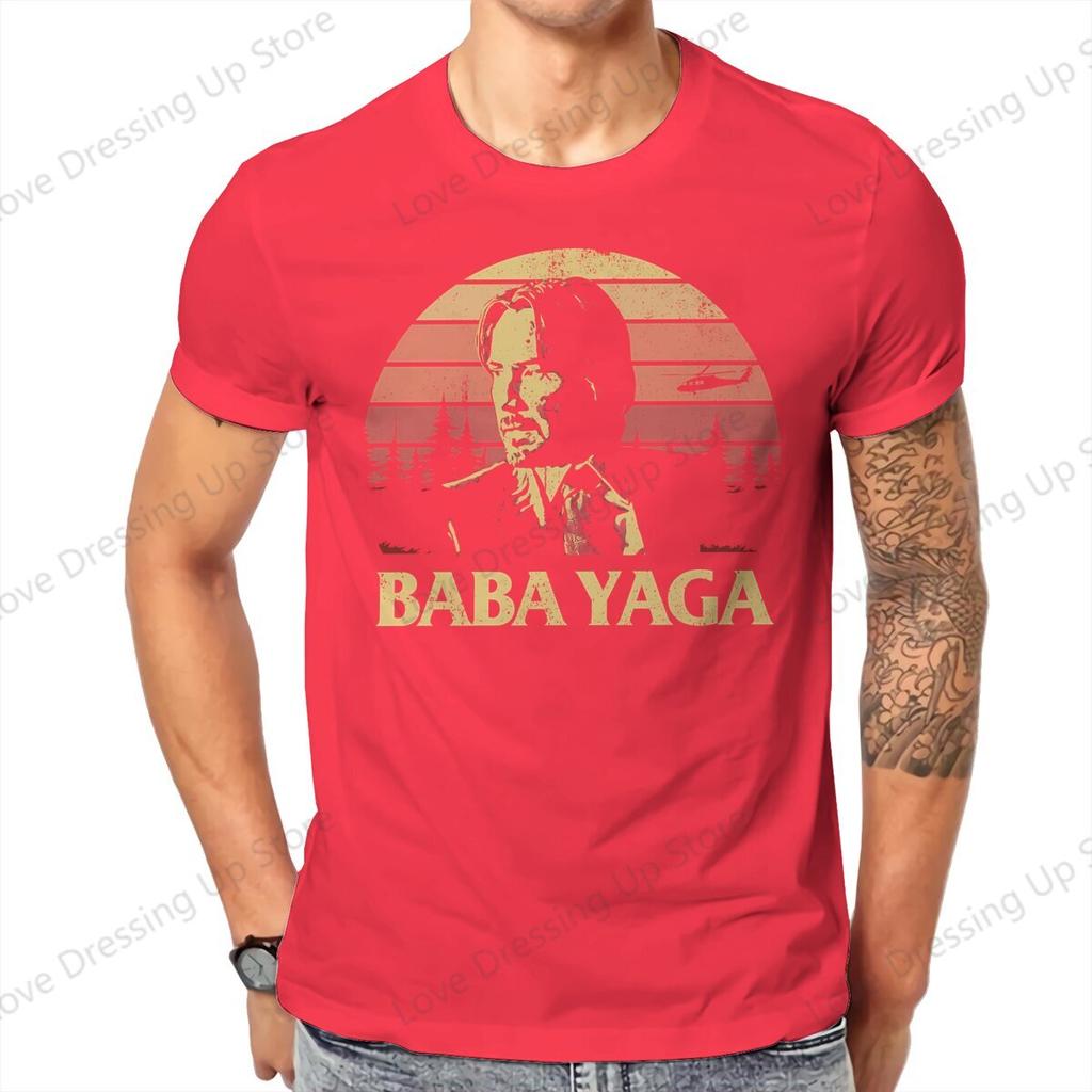 Baba Essential John Wick Movie T Shirt Graphic Oneck Cotton Tops
