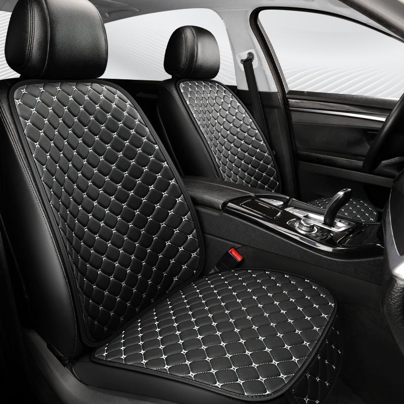 New Car Seat Cushion Universal Comfort Breathable Leather Diamond Grid Single Seat Multi-Pack Universal Vehicle Seat Pad