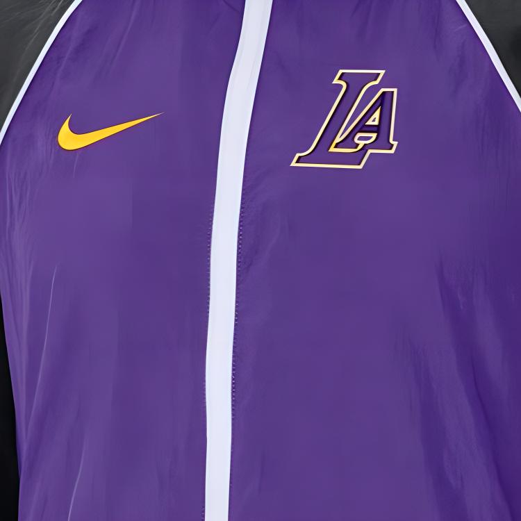 Nike Outlets Retro Sports Stand Collar Printed Color Block Long Sleeve Jacket Men Jacket Purple DD3673-504