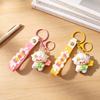 Cute Sheep Keychain PVC Goat Car Keychain Kawaii Goat Pendant  Gift For Kids