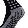 Kids Football Socks Sweat Absorbing Prevent Slip Stretchy Child Sport Stockings for Boys Girls Black 2 Pairs