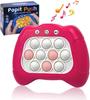 Quick Push Bubbles Game Console, Button Puzzle, Decompression Breakthrough Puzzle Game Machine,Hand Eye Coordination Game