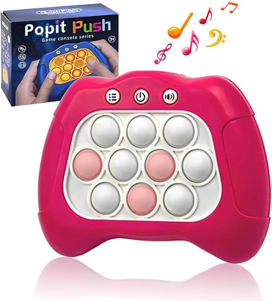 Quick Push Bubbles Game Console, Button Puzzle, Decompression Breakthrough Puzzle Game Machine,Hand Eye Coordination Game
