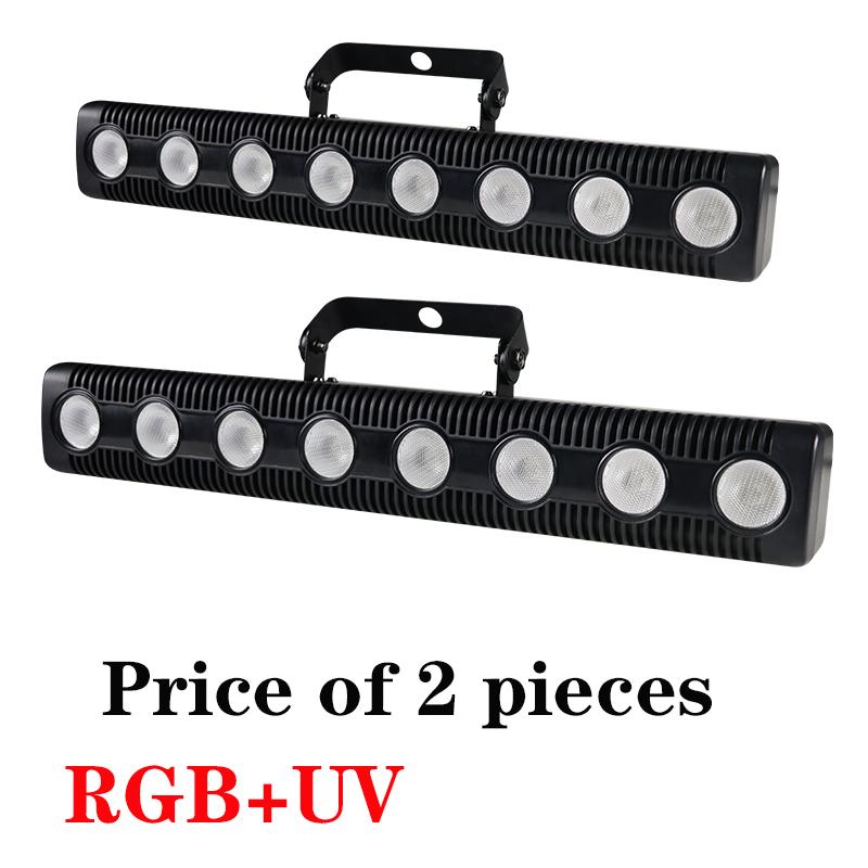 

8X12W УФ-звуковые вечерние огни, музыкальный стробоскоп, светодиодный прожектор, DJ-диско, RGBW, УФ-лампа DMX512, сценическое оборудование для DJ, свадьба, Рождество EU Plug