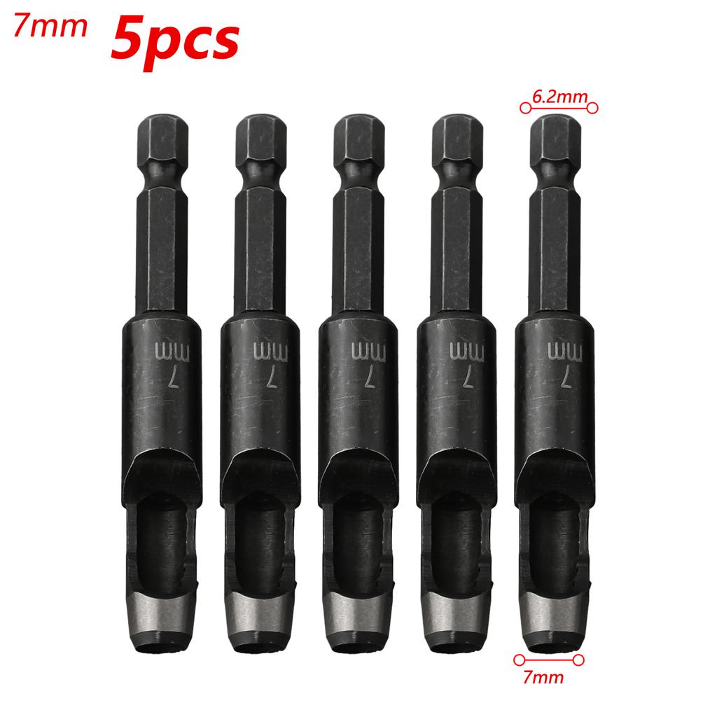 Hex Shank Leather Hole Punch Adapter Electric Machine Hollow Punch For Drill Cardboard Leather Belt Hole Punch Set