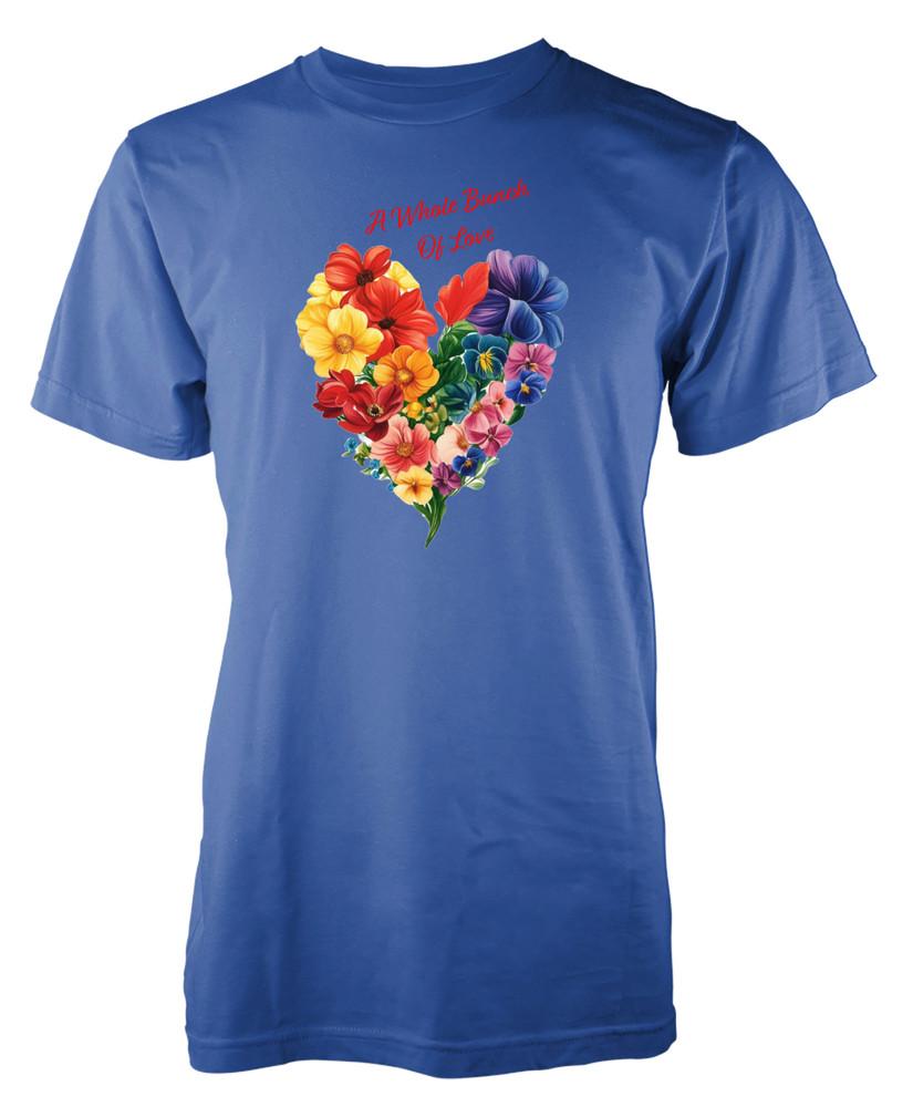 

Celebrate Love and Pride with Personalized Rainbow Flowers LGBTQ T-Shirt L