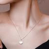 Fashionable Shell Pendant Necklace "I Love You" Projection Neckchain Adjustable Length Clavicle Chain Party Accessory