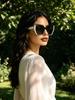 PRADA Women Two-Tone Black White Cat Eye Sunglasses Retro Geometric Thick Acetate Frame UV Protection Anti Glare Fashion Street Driving Shades