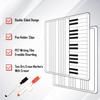 9"X12" Lapboard Double Sided Musical Notes whiteboard for Kids Students, Dry Erase Music Staff White Boards, Musicians and Home with Two Markers