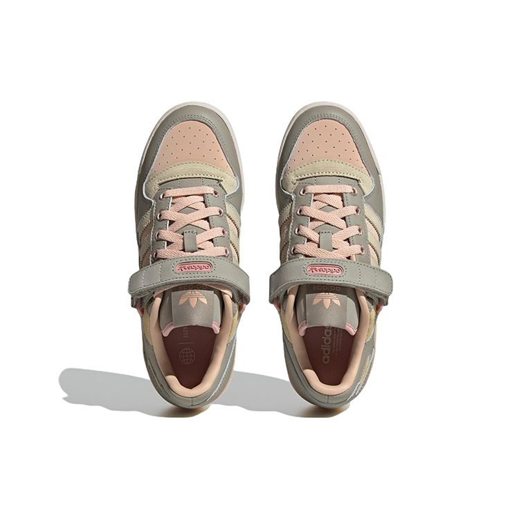Adidas Originals Forum Casual Low Top Sneakers Women Sneakers Light-Gray Pink HQ4593