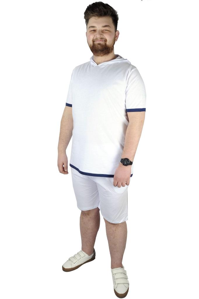 Men's Plus Size Plus Size Shorts & Bermuda Mode Xl Men's Capri Suprem Sweep Check White
