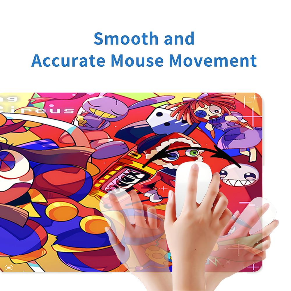 Digital Circus Adventure Large Gaming Mouse Pad Nonslip Rubber Base Waterproof Desk Mat For Office Pc Laptop