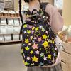 Schoolbag Five-pointed Star Schoolbag for Female Junior High School Students To Reduce the Burden Ins Niche Students Backpack Large Capacity Wide