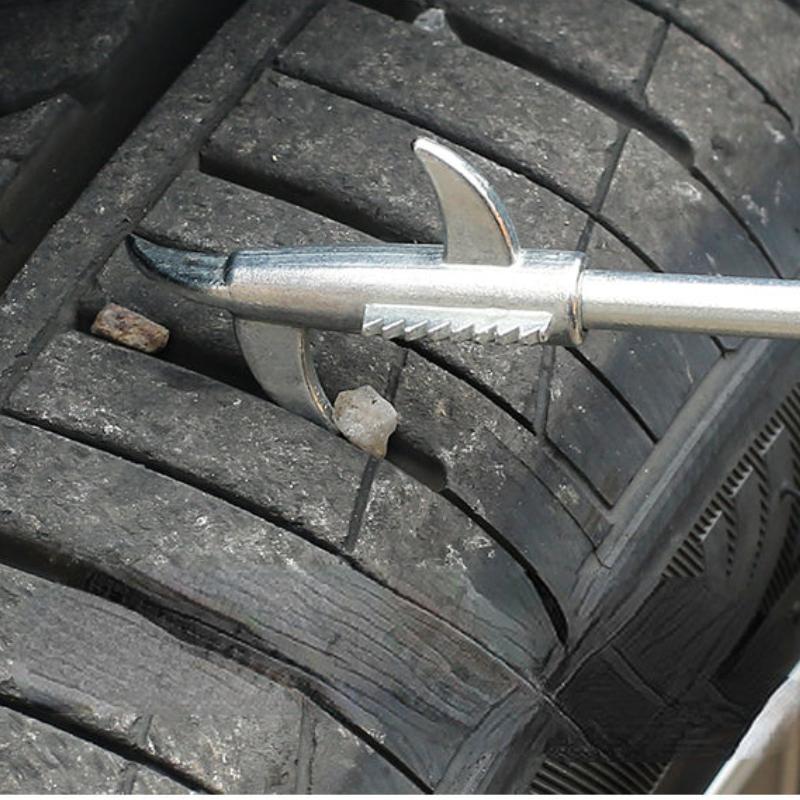 Car Tire Cleaning Stone Tool Practical Multi-functional Car Tire Cleaning Tool Stainless Steel Alloy Tool To Stone
