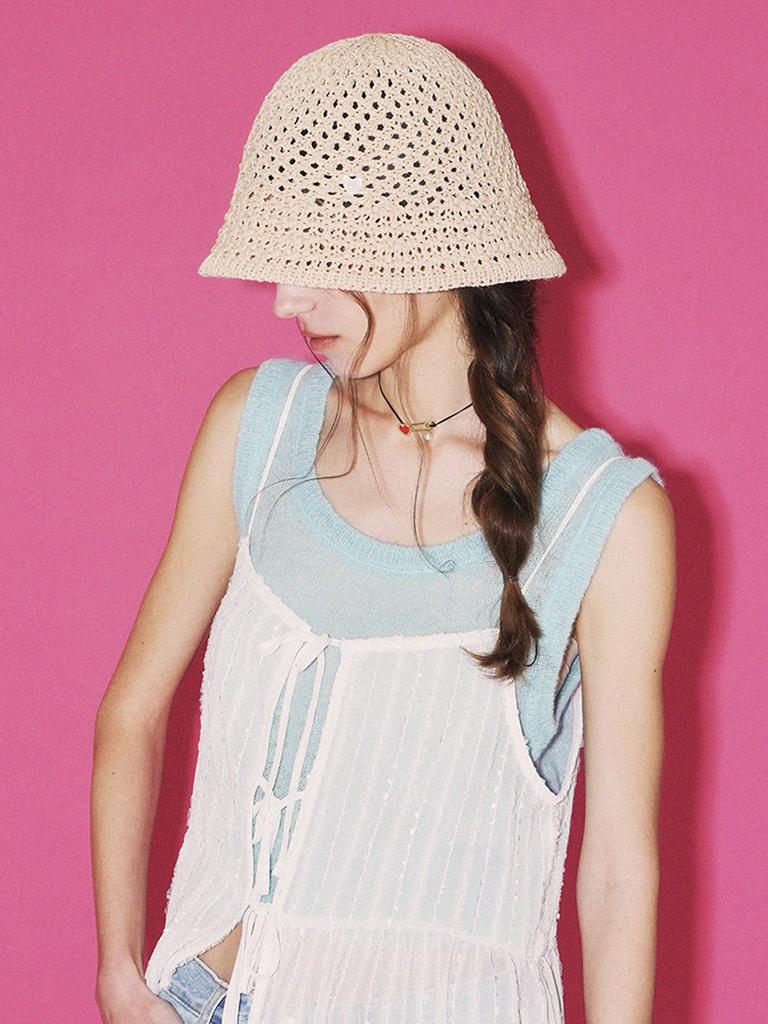 Meleuhen Mellow Crochet Bucket Hat_6Color