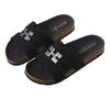 Summer H slippers soft-soled integrated loafers one-word slippers European and American large size one-pedal women's versatile shoes
