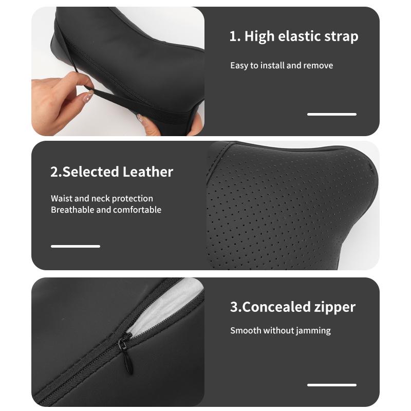 Car Headrest Neck Pillow Lumbar Support Cushion Interior Accessories For Alfa Romeo GT Stelvio F1 Brera Volante Tonale Gloria