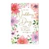 Simon Elvin On Your Wedding Day Flowers Greetings Card (Pack of 6)