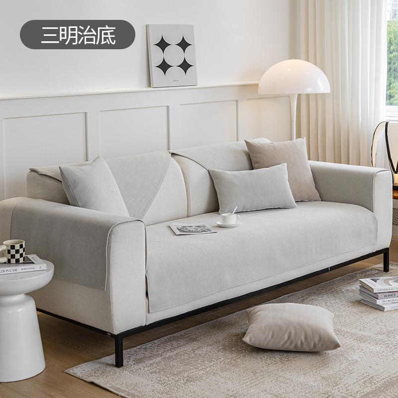 Fischgrätenmuster Chenille Sofakissen Nordisch Minimalistisches Sofakissen Universelles Rutschfestes Sitzkissen für Alle Jahreszeiten