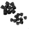 M12 (18x23mm)+M10(17x19.5mm) Black Plastic Nut / Caps 18mm/17mm Spanners - Pack 20