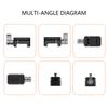 Precise Camera Rail Clamp Adapter With Double Thread Size1/4 And 3/8 Aluminum Construction For Professional Photography Gear
