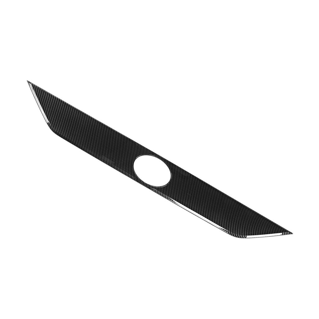 Rear Trunk Tailgate Lid Cover Trim Carbon Fiber Style Exterior Decor Fit for RAV4 2019 2021