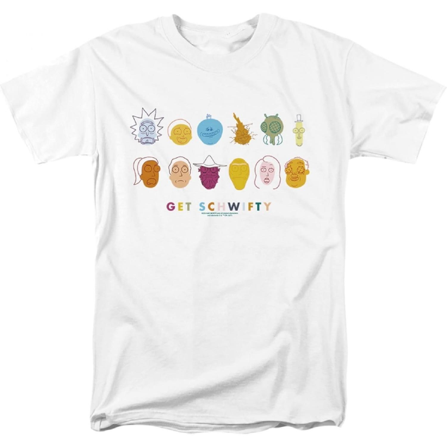 Футболка Рик и Морти Get Schwifty XXXXXL белый