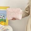 Hot Sale Practical Soft Cotton Women Zipper Cosmetic Organizer Cute Makeup Bag Large Make Up Purse Portable Handbag