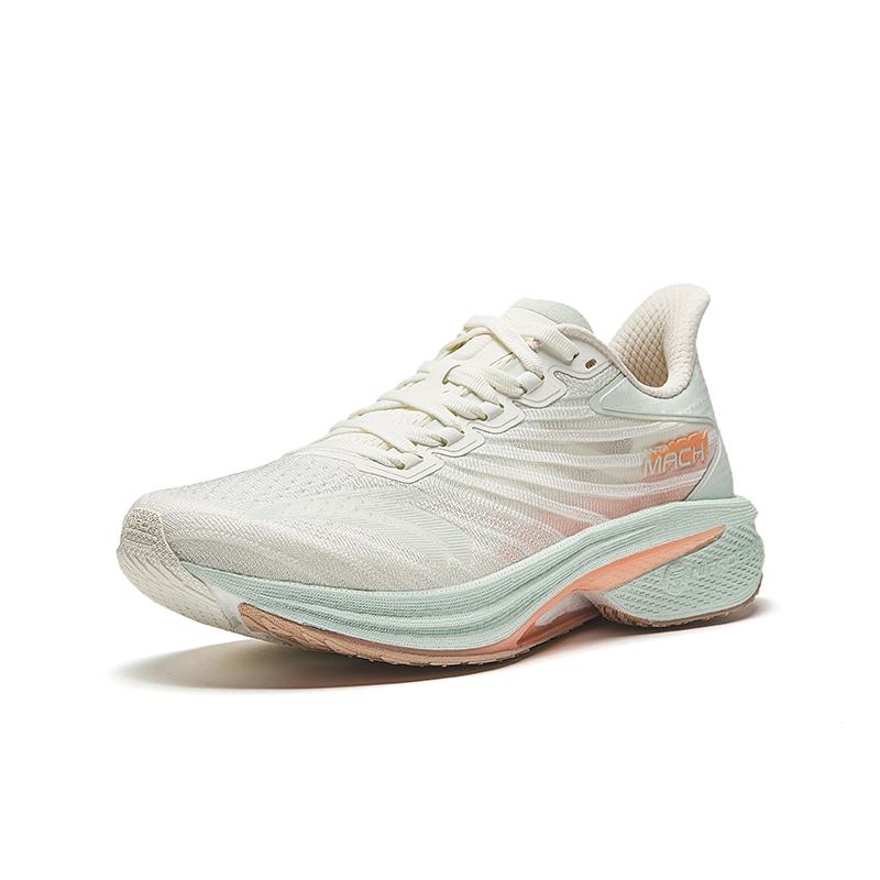 New Anta Running Collection Cushioning Rebound Low-Top Training Running Shoes Women's White Pink Green 122435583-1