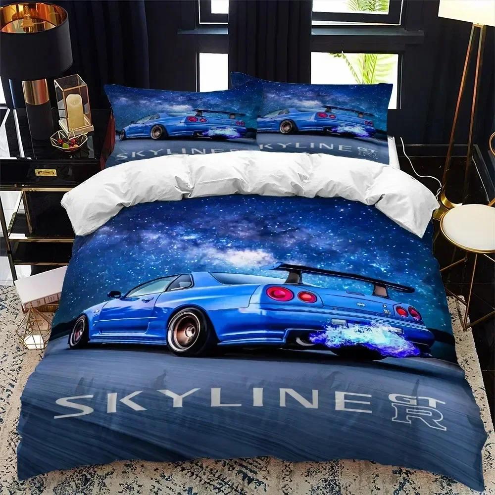 2025 Sports Car Duvet Cover Set Luxury High Quality For 3D Printed Bedding Double Queen King Bedclothes Adults Boys Home Textile