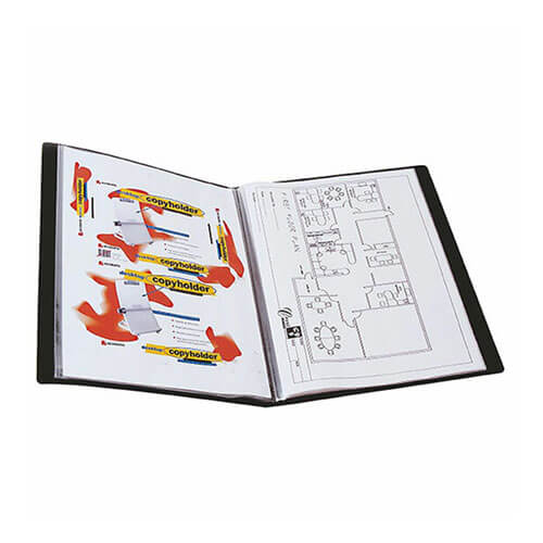 Marbig Display Book A3 Black (20 Pages)