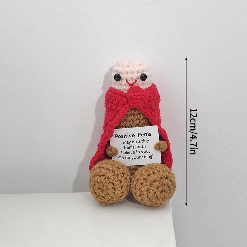 Crochet Ornament Desk Accessories Handmade Doll Birthday Party Decoration Party Gift Favors Hand Knitted Ornament