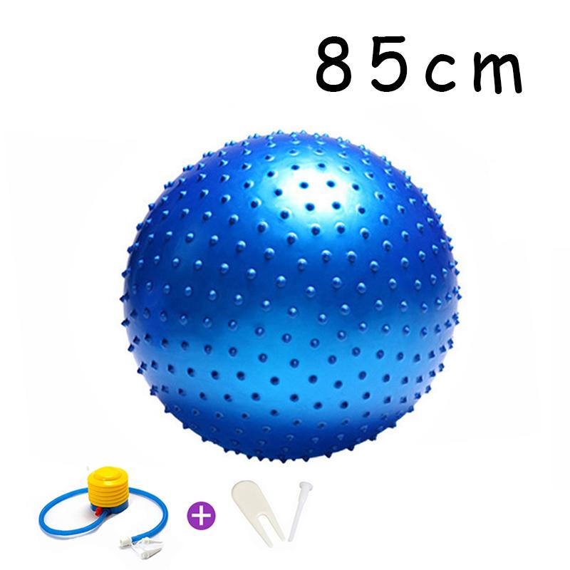 55cm/65cm/75cm/85cm Point Massasjeball Yogaball med Pump Hedgehog Fitness Baller Fitball Pilates Balansetrening Sport GYM