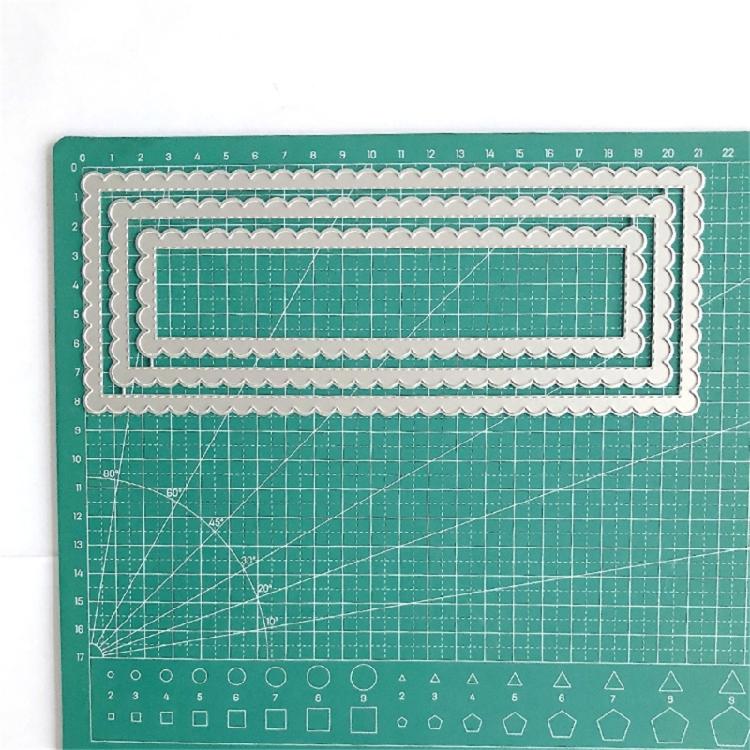 Skiktade stansade metallpräglingsstenciler kolstålsstansmönster scrapbooking-dörr för korttillverkning journal fotoalbum