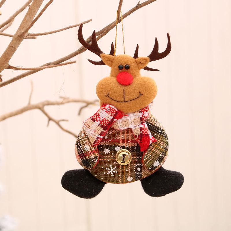 Cross-Border Small Santa Christmas Ornaments - Tree Accessories and Cloth Art Gifts