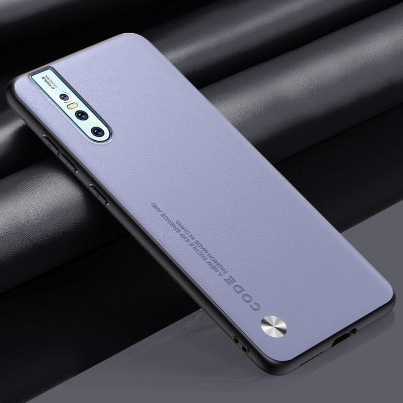 Luxus PU Lederhülle Für Vivo V15 Pro Rückseite Matte Silikon Stoßfester Schutz Handyhülle Für Vivo V15 V15Pro Coque