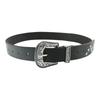 Women Trouser Belt Punk Cool Metal Buckle Adjustable Eyelet Leather Fashion Thin Waistband for Jeans Hole Waist Goth Belt