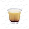 [Pucchin Knob Included, 115ml Flower-Shaped Dessert Cups, Milky White, 100-Count] Cafecomi Cups Only (No Lids)