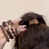 5pcs/Set Mixed Styles Hair Ties High Elastic Heart Shaped Rubber Band Women Girl No-Damage Ponytail Holder Scrunchies