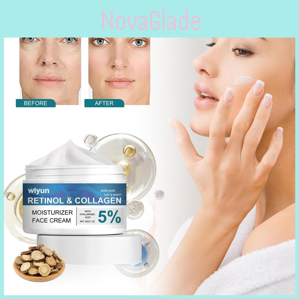 Wiyun Anti-wrinkle Retinol Cream Deep Hydration Long Lasting Moisture Firming Skin Brightening Moisturizer For Radiant Complexion